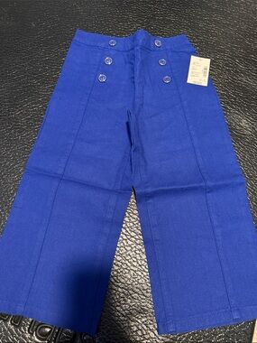 Gymboree Royal Blue Sailor-Style Wide Leg Pants